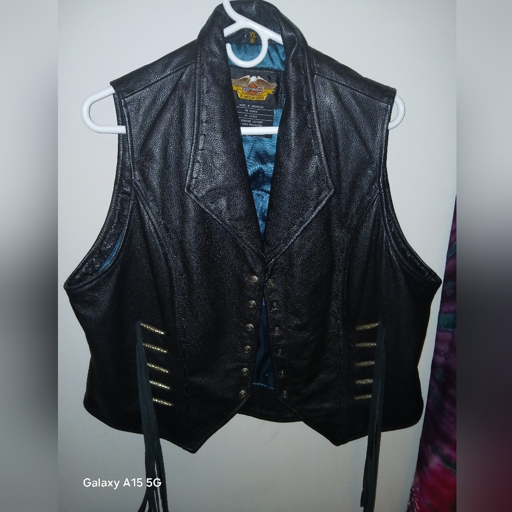 Harley-Davidson Black Leather Vest